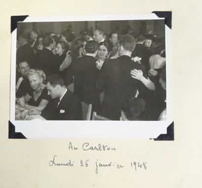 null BALLETS DES CHAMPS ELYSÉES. Notebook of the tour of the Champs Elysées in 1948...