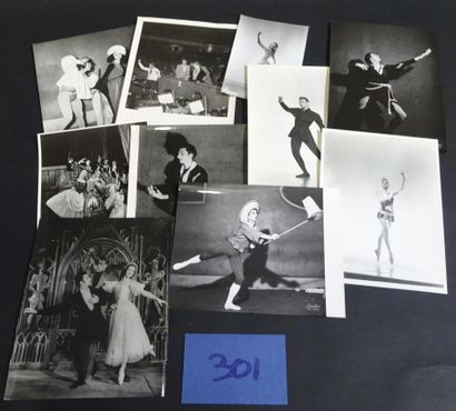 null BALLETS DES CHAMPS ELYSÉES. Set of 45 photographs in a folder on the ballets...