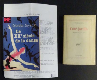 null DANSE ET BALLET. Odette JOYEUX. "Coté Jardin, mémoire d'un rat", 1951 + "Le...