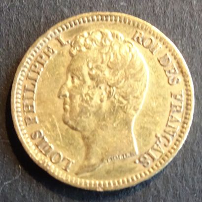 null Gold coin. Coin 20 francs Louis Philippe, GOLD, 1831.
Weight : 6,42 g.