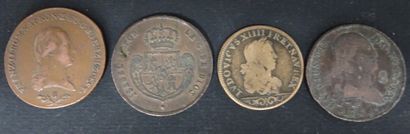 Coin Louis XIV + Coin Carolus III Spain 1788...