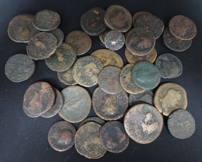 Important lot of antique and roman coins...