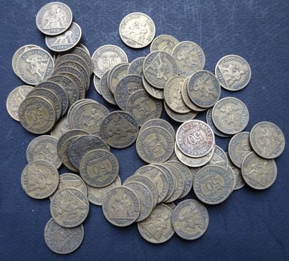 73 coins of 50 cts, chamber of commerce,...