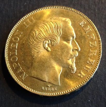 Pièce OR. Pièce 50 francs OR, Napoléon III...