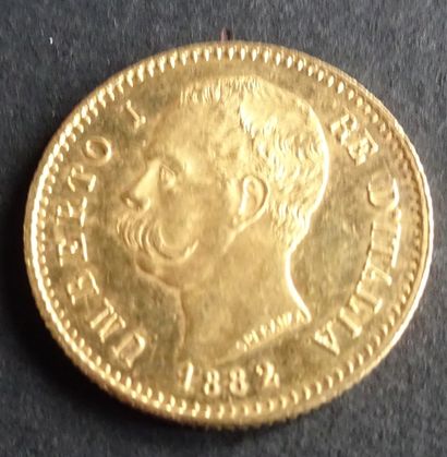 Gold coin. Coin 20 pound Umberto 1er, Gold,...