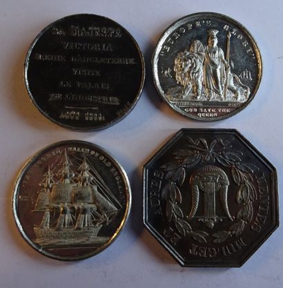 null Médaille en argent pour l’Institut National d’Orléans 1834 + Médaille de la...