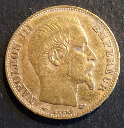 Pièce OR. Pièce 20 francs Napoléon III, OR,...