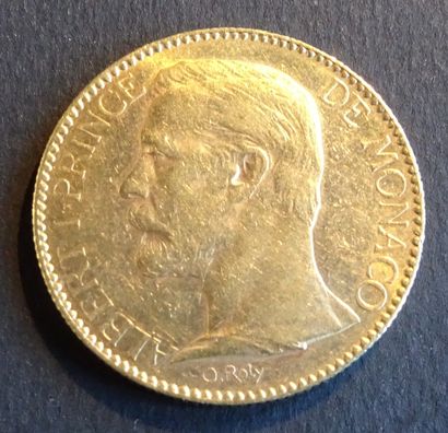 Gold coin. Coin of 100 frs, GOLD, Monaco,...