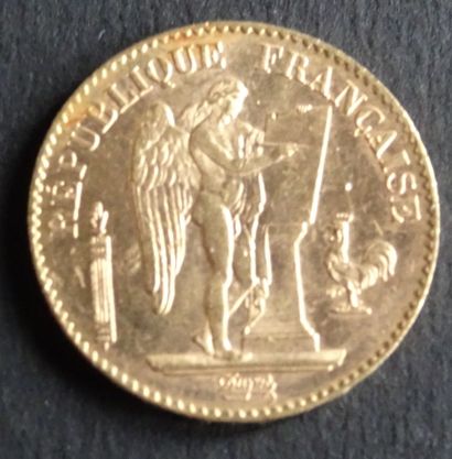null Gold coin. 20 francs gold coin, civil engineering, 1893.
Weight : 6,48 g.
