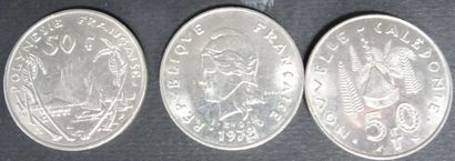 1 coin 50frs French Polynesia 1967, Nickel...
