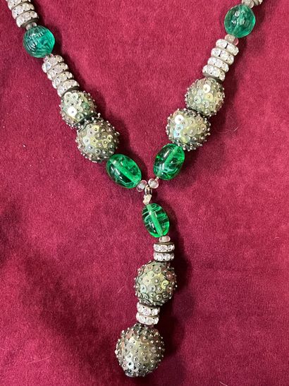 JOSÉPHINE BAKER Necklace circa 1920-1930 made for Josephine Baker for the Music Hall....