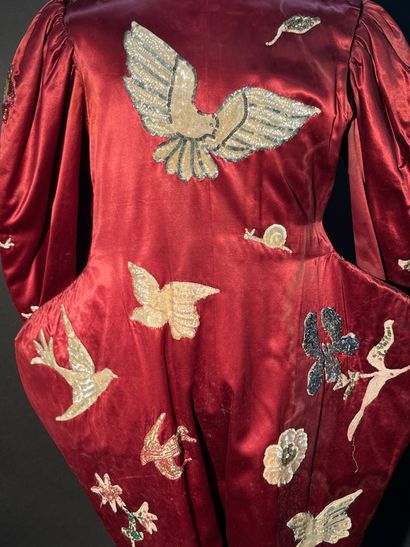 VICAIRE Clown and circus costume with sequin embroidery made by the Vicaire workshops...