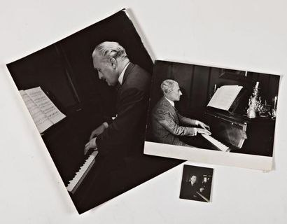 null BORIS LIPNITZKI, COMPOSITEURS DE MUSIQUE. 3 photographies de pianistes dont...