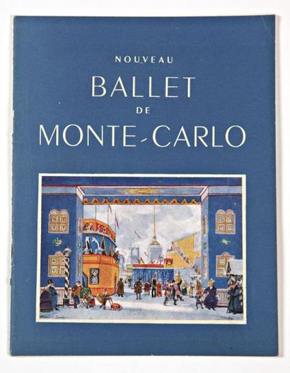 null PROGRAMME DU NOUVEAU BALLET DE MONTE-CARLO 1947 SOUS LA DIRECTION ARTISTIQUE...