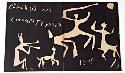 null BALLETS DES CHAMPS-ÉLYSÉES Programme 1948, couverture illustrée par Picasso...