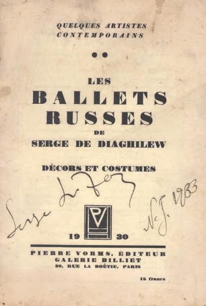 null BALLETS RUSSES Les Ballets russes de Serge de Diaghilev Décors et costumes,...