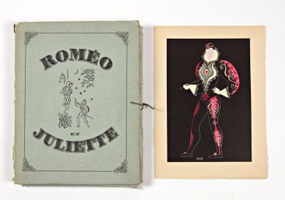 null «ROMÉO ET JULIETTE», JEAN HUGO Grand in-4, broché, chemise cartonnée, 1926,...