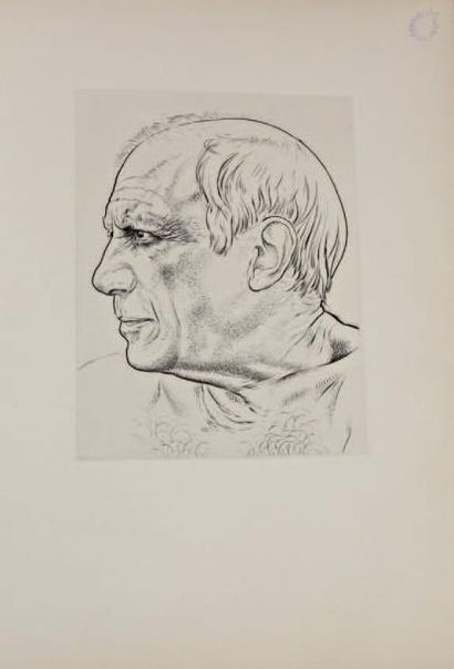 JEAN COCTEAU PICASSO Témoignages par Jean Cocteau, grand in folio, 1956, numéroté...