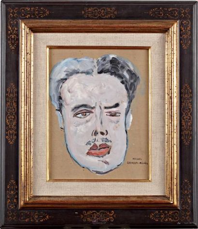 MICHEL GEORGES-MICHEL BALLETS RUSSES Diaghilev, huile sur carton, encadrée. 20 x...