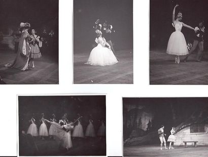null «GISELLE», 1956 9 photographies avec Serge Lifar. Divers formats
