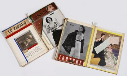 null Press-books 1953 bis et 1953 ter rassemblant de nombreux articles sur Madame...