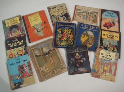null Jouet Cheval de manège 200/300 Jouet Ensemble de livres enfantins (Tintin, Histoire...
