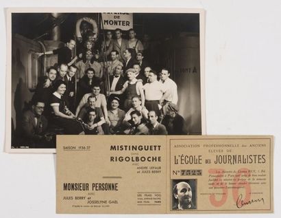 null Mistinguett, «Rigolboche» Film de Christian-Jaque (1936) Photographie avec l'ensemble...