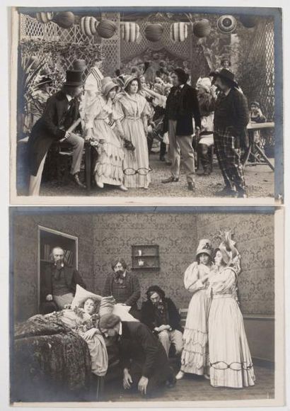 null Max Linder Film Max et sa belle-mère, 1911. 2 photographies, tirage argenti...