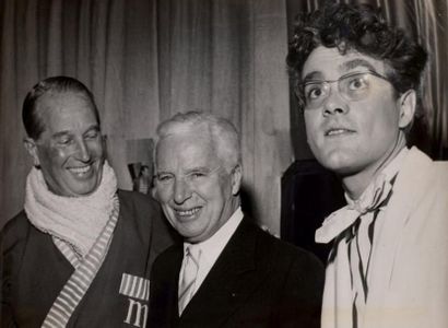 null Photographie Charlie Chaplin, Maurice Chevalier, Darry Cowl Photographie, vers...