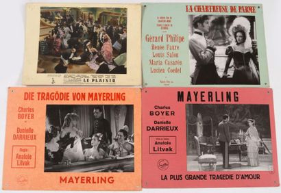 null Photographies Mayerling 2 panneaux de promotion du film d'Anatole Litvak, avec...