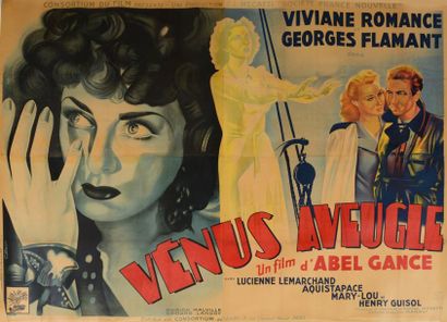 null Affiche «Vénus aveugle» d'Abel Gance, 1941. Affiche lithographique, 160x240cm,...
