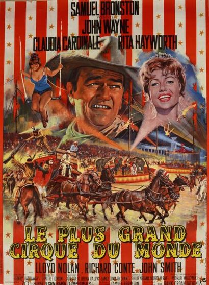 null Affiche Le plus grand cirque du monde d'Henry Hathaway, 1964. Affiche lithographique,...
