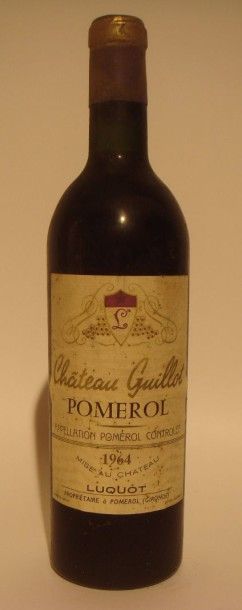 Château Guillot Pomerol 1964
x 12 bouteilles
Estimations par bouteille 