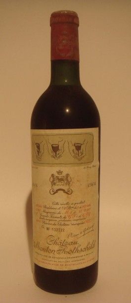 Château Mouton Rothschild 1er cru classé de Pauillac 1964
x 8 bouteilles
Estimations...