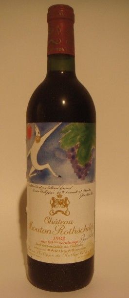 Château Mouton Rothschild 1er cru classé de Pauillac 1982
x 6 bouteilles
Estimations...