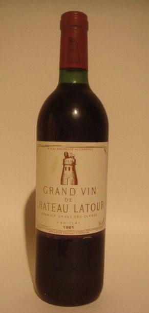 CHÂTEAU LATOUR 1er cru classé de Pauillac 1981
x 6 bouteilles
Estimations par bouteille...