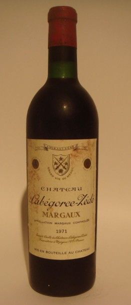 Château Labegorce zédé Cru bourgeois Margaux 1971
x 6 bouteilles
Estimations par...