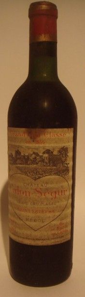 CHÂTEAU CALON SEGUR 3éme cru classé St Estèphe 1964
x 12 bouteilles Mise négoce
Estimations...