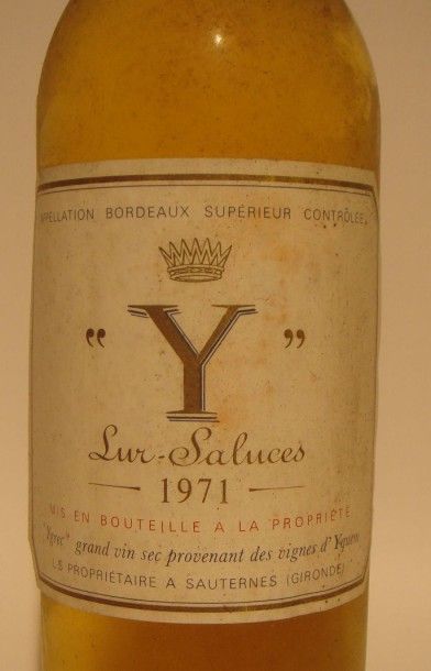 Château Y de Yquem 1971
x 9 bouteilles
Estimations par bouteille 