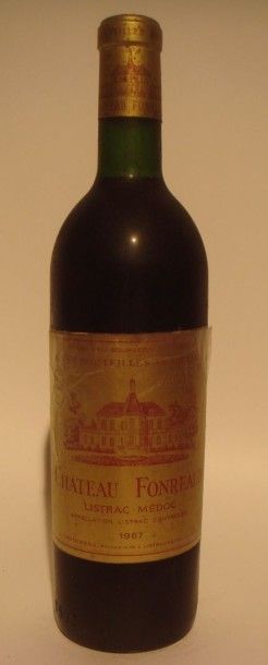 Château Fonreaud Listrac Médoc, étiquettes sales, 1967
x 12 bouteilles
Estimations...