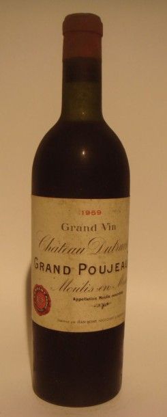 Château Grand Poujeaux Moulis 1959 
x 12 bouteilles
Estimations par bouteille 