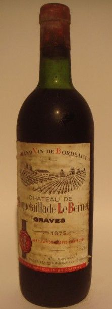 Château Roquetaillade le Bernet Graves 1975 
x 12 bouteilles
Estimations par bouteille...