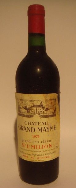 Château Grand Mayne Grand cru classé St-Èmilion 1975
x 8 bouteilles etiquettes abimées
Estimations...