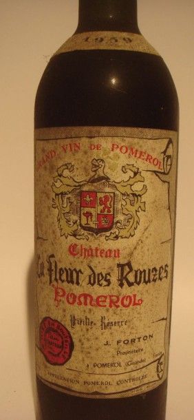 Château Fleur des Rouzes Pomerol 1959 
x 12 bouteilles
Estimations par bouteille...