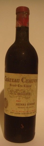 Château Chauvin Saint-Emilion Grand cru classé 1961
x 12 bouteilles
Estimations par...