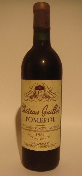 Château Guillot Pomerol 1961
x 6 bouteilles
Estimations par bouteille 