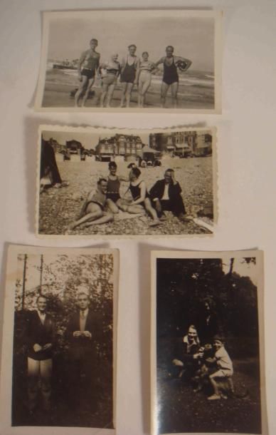 Famille Jean Marais Ensemble de 4 photographies...