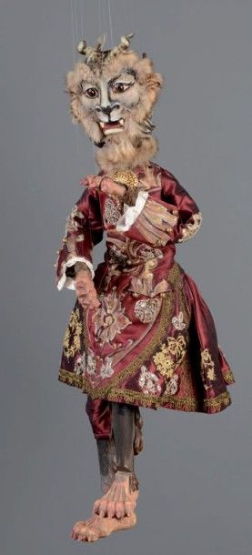 null MARIONNETTE À FILS COMPAGNIE MARCEL LEDUN Zémir et Azor, 60 cm. Personnage:...