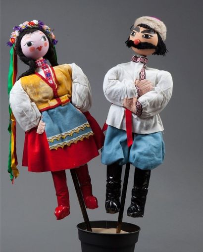 null MAROTTES COMPAGNIE MARCEL LEDUN Personnage: Igor et Kryska, couple russe, 1966....