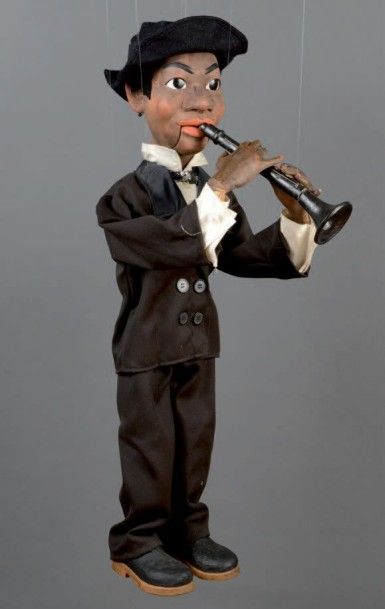 null MARIONNETTE À FILS COMPAGNIE MARCEL LEDUN Personnage: Le Clarinettiste de New...